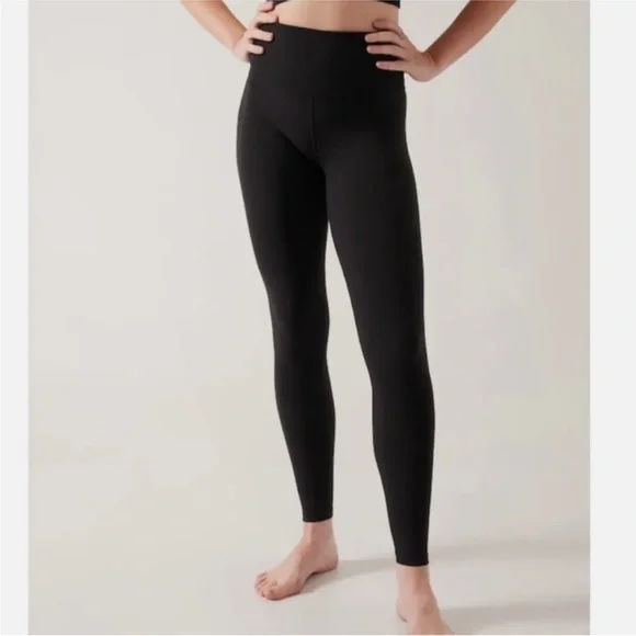 Athleta Ultra High Rise Elation Tights Leggings Black Medium - Picture 2 of 12